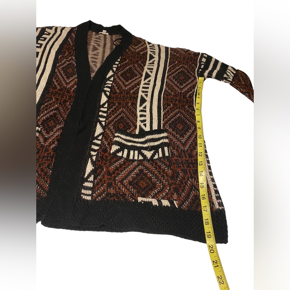 Ecote Urban Outfitter Open Front Cardigan Women Large Geometric Multicolor comfy - Picture 9 of 16
